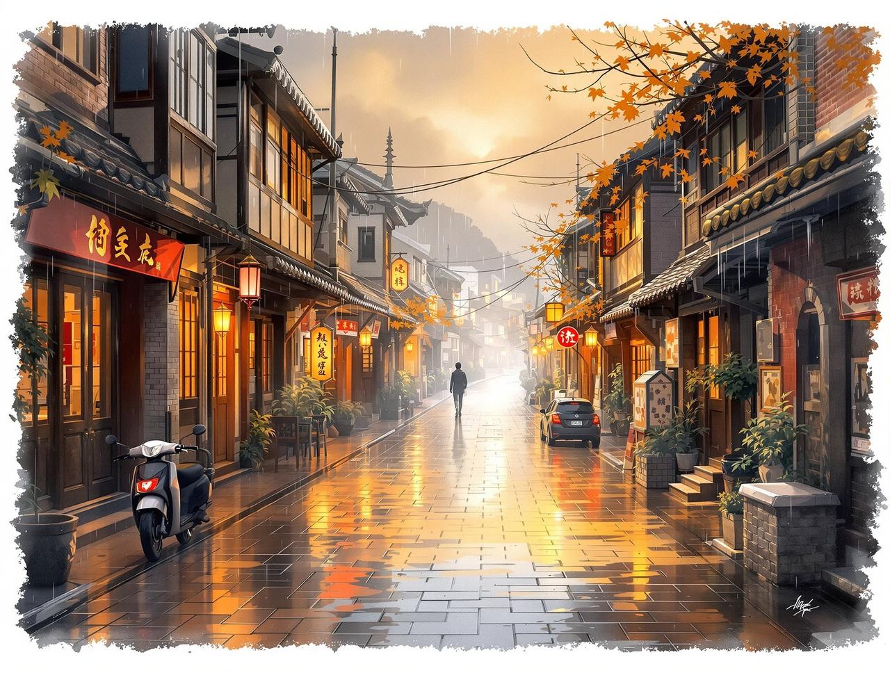 红果动漫作品《老街的雨》- 年代记忆题材短剧